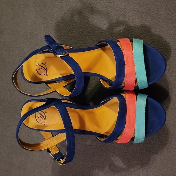 💙COLORFUL PLATFORM HEELS - Picture 2 of 8